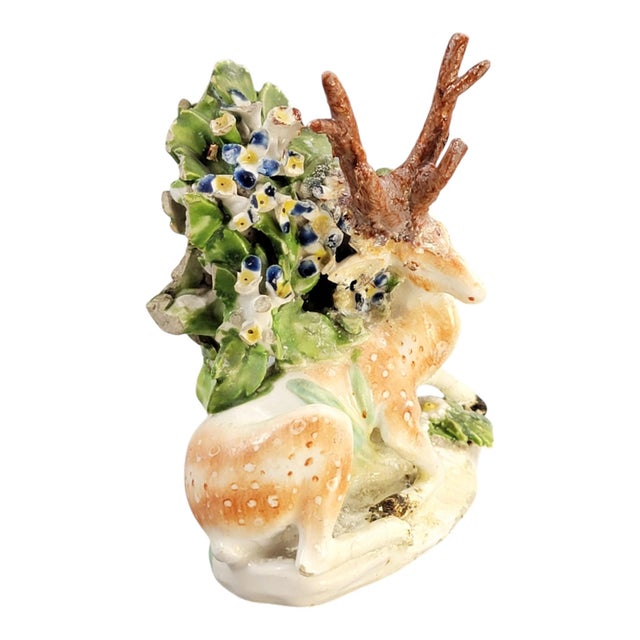Patch Period Porcelain Recumbent Stag from Derby, 1760 For Sale - Image 6 of 9