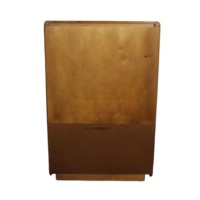 Rare Vintage Burl American Martinsville MCM Brutalist Armoire Wardrobe 1972 For Sale In Cleveland - Image 6 of 8