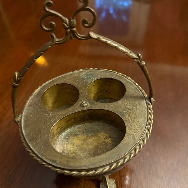 Late 19th Century Brass and Coconut Castor For Sale - Image 6 of 6