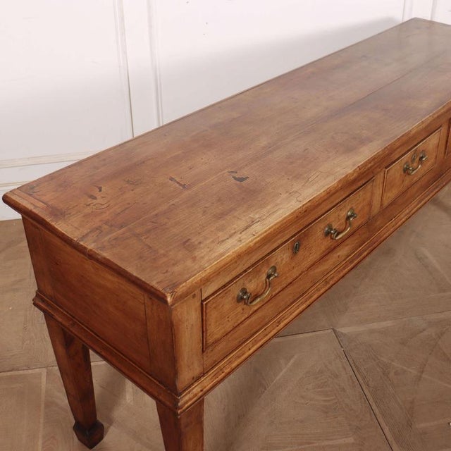 English Dresser Base in Fruitwood For Sale - Image 10 of 12