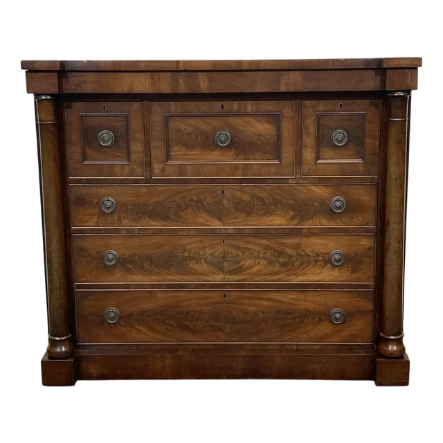 Victorian Mahogany Chest of Drawers, 19th Century For Sale