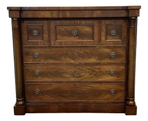 Victorian Mahogany Chest of Drawers, 19th Century