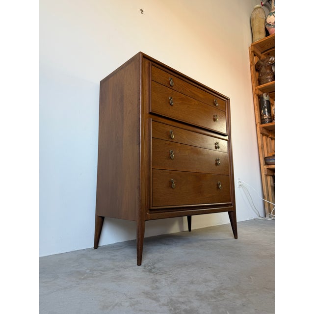 Mid-Century Modern Mid-Century Modern John Stuart “Facade” Highboy Commode For Sale - Image 3 of 18