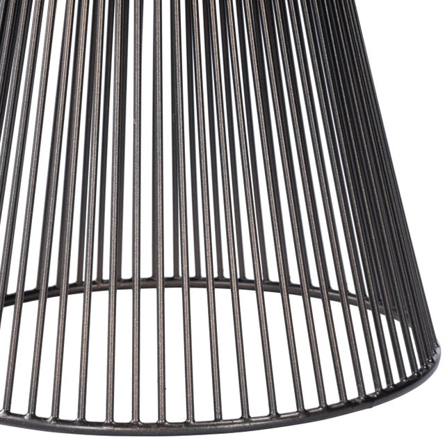 Greeley Metal Accent Table, Bronze For Sale - Image 9 of 10