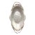 1960s Hammered Aluminum Tulip Tray For Sale