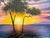 M Gordon Signed Oil Painting Tropical Sunset Seascape Ocean Landscape Framed For Sale - Image 12 of 12