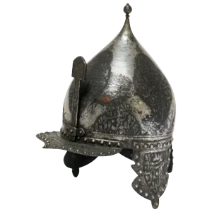 Islamic Anglo Indian Kulah Khud Helmet With Arabic Inscription