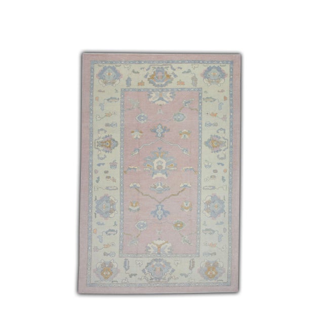 Textile Modern Turkish Oushak Rug 6'5" x 9'1" For Sale - Image 7 of 7