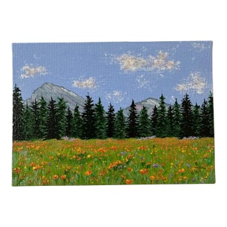"A Summer Day" Contemporary Original Impressionist Style Landscape Painting by Deb Bossert For Sale
