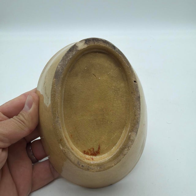 Antique Yellowware Pineapple Pudding Mold, Probably English, 19th Century For Sale - Image 6 of 13