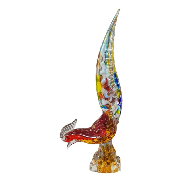 Murano Glass Pheasant Figurine, Italy, 1960s For Sale