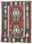 Vintage Persian Shiraz Kilim Rug - 03'00 X 04'01 For Sale - Image 9 of 9