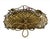Art Nouveau 1920s Loetz Style Iridescent Glass Bowl in Bronze Basket For Sale - Image 3 of 9