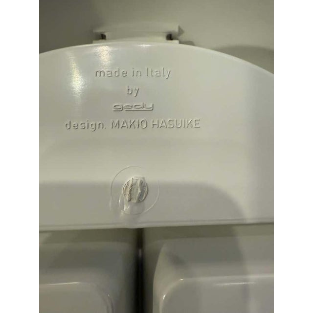 A quintessential example of Italian 1970s functional design, this round vanity box by Makio Hasuike for Gedy embodies the...