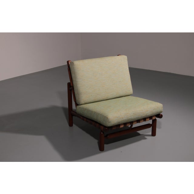 Brown Lounge Chair by Ilmari Tapiovaara for Paolo Arnaboldi, Italy, 1957 For Sale - Image 8 of 11