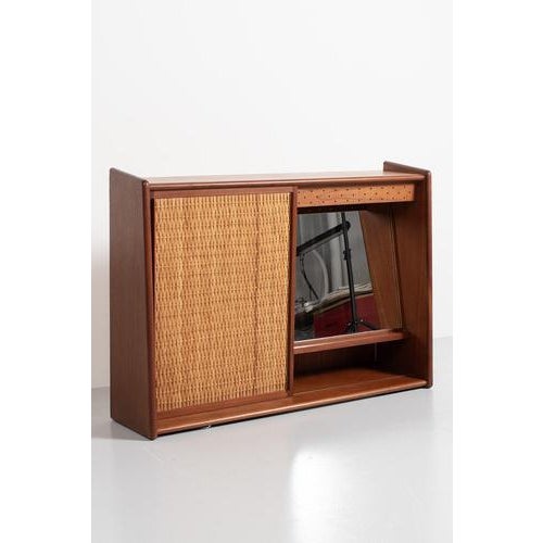 Danish Wall Cabinet in Teak For Sale - Image 4 of 11