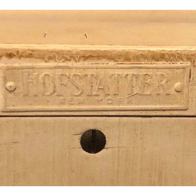 French Hostetler Custom Faux Painted Marble Top Commodes, Chests or Nightstands - a Pair For Sale - Image 3 of 11