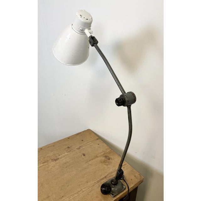 Metal Large Industrial Workshop Table Lamp, 1960s For Sale - Image 7 of 18