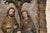 Green 17th Century Large Baroque Holy Family Wooden Retable, Portuguese, 43.70" For Sale - Image 8 of 14