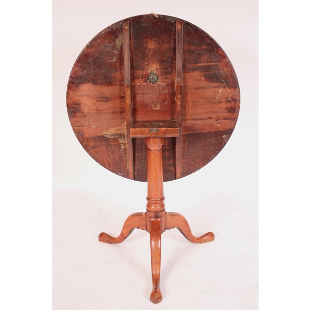 George III Mahogany Tilt Top Table For Sale - Image 11 of 12