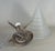 Silver French Art Deco Table Lamp by Marius Sabino 1930s France For Sale - Image 8 of 11
