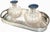 Pair of Antique Henry Clifford Davis Sterling Silver & Blue Guilloche Enamel Vanity Bottles, Birmingham 1919 For Sale - Image 17 of 17