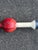 Red Mid 20th Century American Atomic Age Metal Barber Pole Retail Sign For Sale - Image 8 of 12