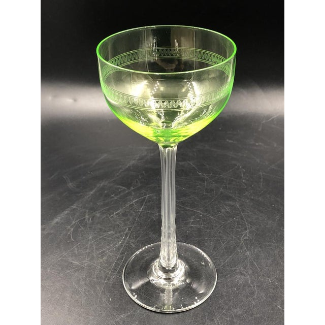 Antique Glass Dome Wine Glasses, 1890s, Set of 5 For Sale - Image 4 of 18