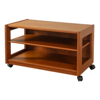 Side Table on Wheels, 1960s For Sale