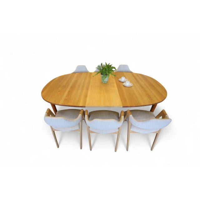 Vintage Oval Dining Table in Oak from Brdr. Andersen, 1960s For Sale - Image 4 of 14