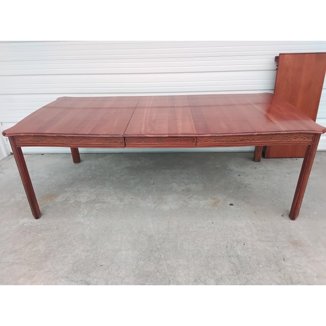 Wood 1990s Harden Fretwork Dining Table For Sale - Image 7 of 16