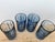 Glass Vintage Mid-Century Modern Anchor Hocking "Tartan Blueberry" Flat Iced Tea Glasses - Set of 4 For Sale - Image 7 of 15