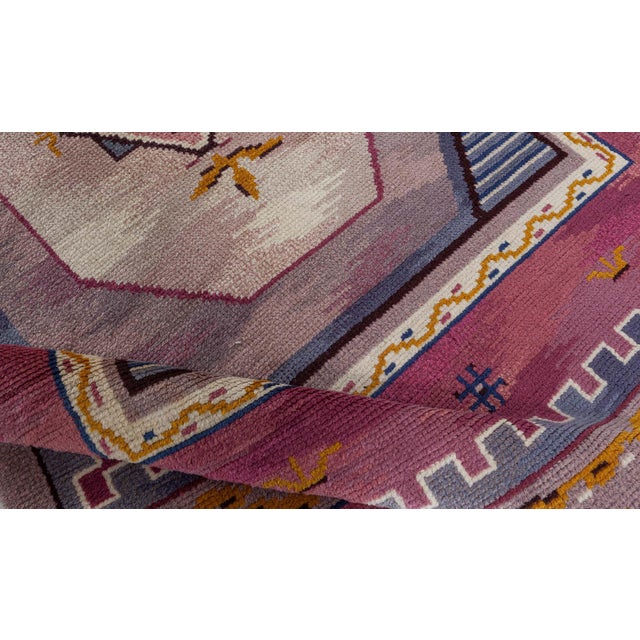 Doris Leslie Blau Mid-20th Century Swedish Pile Rug by Martha Ghan For Sale - Image 4 of 9