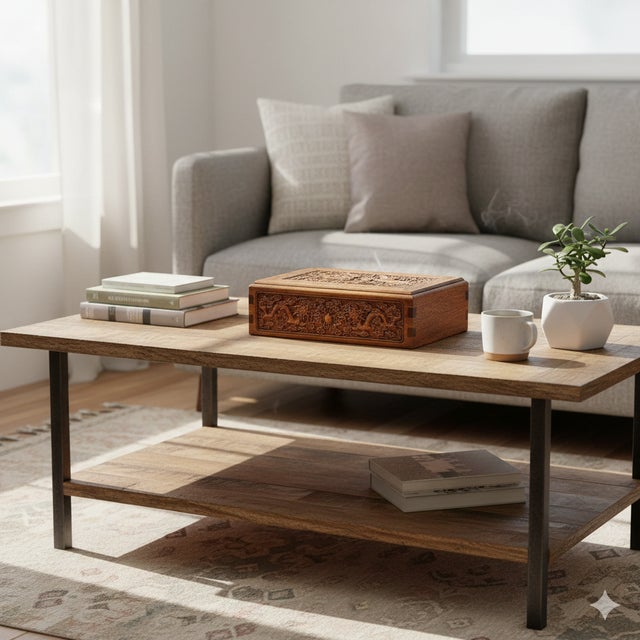 Oriental Cloud Scroll Dragons Relief Motif Treasure Chest Box For Sale - Image 4 of 10