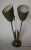 Metal Green Enamel Double Gooseneck Adjustable Calla Lily Desk Lamp. For Sale - Image 7 of 7
