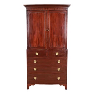 Armoire Dresser, Federal Mahogany, Vintage by Baker Furniture For Sale