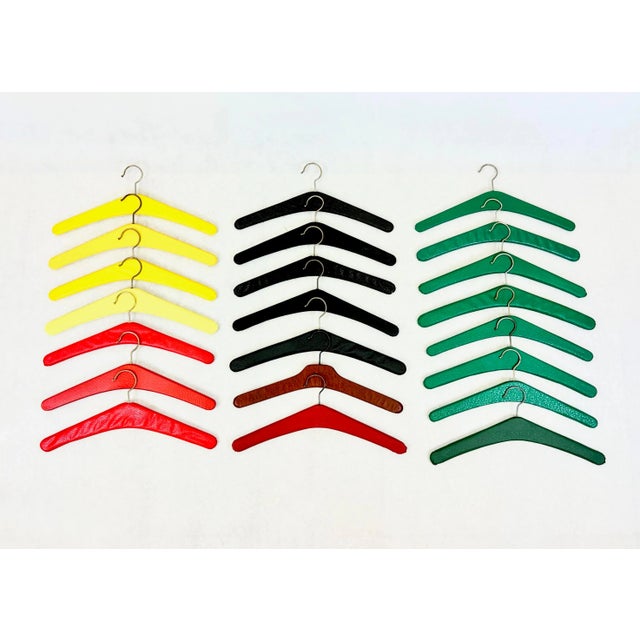 Mid-Century Clothes Hangers, 1960s, Set of 22, in Very Good conditions. Designed 1960 to 1969