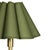 Contemporary Polly Buffet Lamp, Natural Brass with Olive Scalloped Shade For Sale - Image 3 of 6