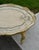 1950s Italian Coffee Table Florentine Style Lacquered Painted Baroque Oval Tray 50s For Sale - Image 5 of 13