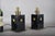 Black Lacquered Metal and Brass Table Lamps, 1940s, Set of 2 For Sale - Image 9 of 13