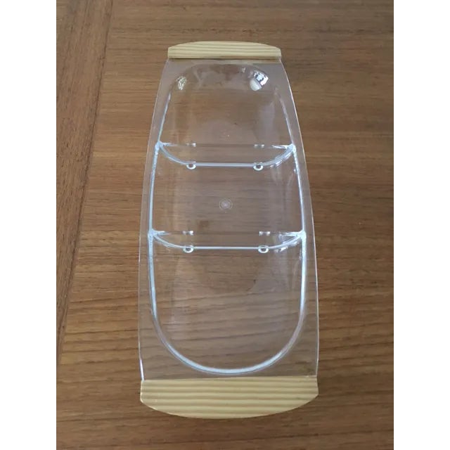 Lucite Divided Serving Dish For Sale - Image 5 of 5