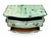 French Provincial French Provincial Green Bombé Chest – Distressed Patina – Brass Hardware For Sale - Image 3 of 8