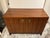 Stylish Baker Laura Kirar Arca Chest. Brown mahogany wood, gold hardware. Black legs. 3 shelves. Original Retail $7197....