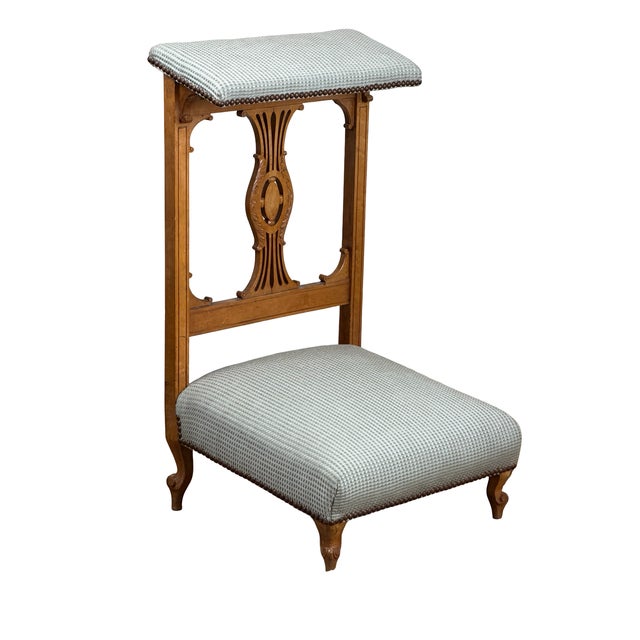Brown Continental Neoclassical Prie-Dieu Prayer Chair, First Half 19th Century For Sale - Image 8 of 10