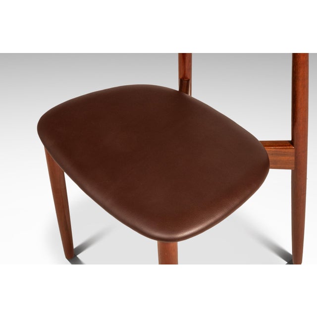 Rare Set of Six (6) Danish Mid-Century Modern Model 58 Dining Chairs in Teak by Harry Østergaard for Randers Møbelfabrik, Denmark, C. 1960s For Sale - Image 14 of 18