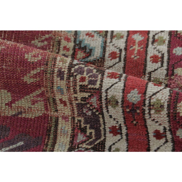 Antique Kırşehir Double-Ended Prayer Rug in Geometric Floral Design - Rug & Kilim For Sale In New York - Image 6 of 7