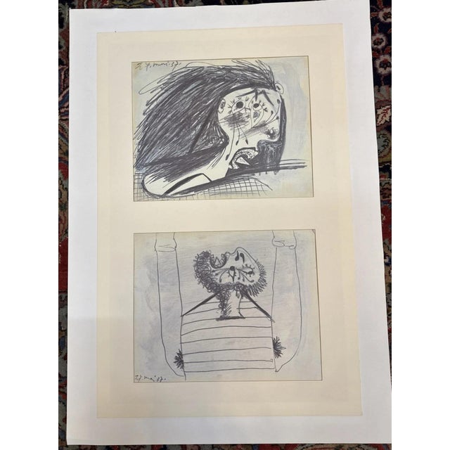 Pablo Picasso, Guernica Study, 1937, Offset Lithograph For Sale - Image 11 of 11