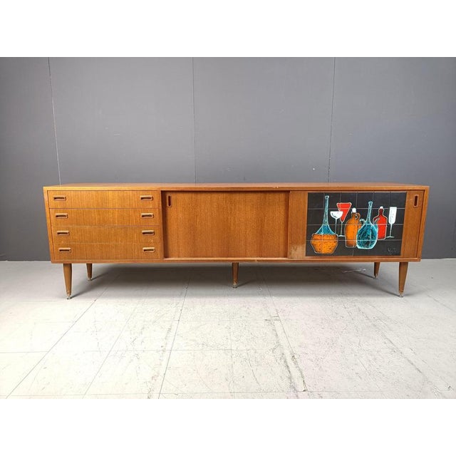 Mid-Century Belgian Sideboard, 1960s For Sale - Image 3 of 13