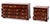1980s Vintage Chippendale-Style Mahogany Dresser and Nightstand Set For Sale - Image 4 of 8