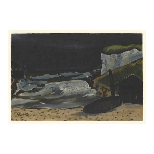 Braque Lithograph La Vague 1932 Varengeville For Sale